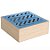 Caixa Quadrada para Decoração Chevron Azul - 15 cm - Imagem 1