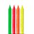 Vela Palito Neon Glitter - 12 Un - Imagem 1