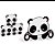 Festa Panda - Silhueta Decorativa 04 Un - Imagem 1