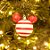Natal Disney - Bola Mickey e Listras Verde / Branco 6cm - 6 Un - Imagem 5