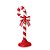Placa Decorativa Candy com Guizo Vermelho e Branco - Imagem 1