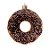 Enfeite para Pendurar Donut Marrom - 3 Un - Imagem 1