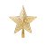 Estrela Vazada Ouro 20 cm - Imagem 1