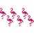Aplique em E.V.A. Flamingo Silhueta (7,5x4,2cm) 06 Un - Imagem 1