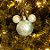 Natal Disney - Bola Arabesco 6 Verde de Cor 6cm - 6 Un - Imagem 4