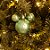 Natal Disney - Bola Arabesco 6 Verde de Cor 6cm - 6 Un - Imagem 5