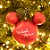 Natal Disney - Bola Assinatura Mickey e Minnie 10cm - 2 Un - Imagem 4