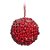 Bola de Natal de Cerejas Nevado Vermelho 10cm (Magic Forest) - 1 Un - Imagem 1