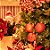Bola de Natal Glitter Texturizada Listras Vermelho 10cm - 6 Un - Imagem 1