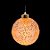 Iluminação de Natal - Bola com Nevada com Led Branco 8cm - 6 Un - Imagem 1