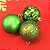 Bola de Natal Lisa Verde Bandeira 7cm (Bola de Natal em Tubos) - 8 Peças - Imagem 4