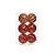 Bola de Natal Sortidas Vermelho e Ouro 10cm (Bolas) - 6 Peças - Imagem 1