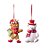 Enfeite para Pendurar Urso e Ginger Vermelho (Sweet Sugar) - 6 Jogos com 2 Peças - Imagem 1