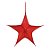 Estrela Aérea Decorativa Vermelho 60cm (Shine) - Imagem 1