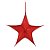 Estrela Aérea Decorativa Vermelho 90cm (Shine) - Imagem 1