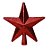 Estrela com Glitter Vermelho 20cm - Imagem 1