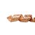Fita de Natal Folhas Nude 6,3cm - 1 Un - Imagem 1