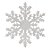 Floco de Neve para Pendurar Branco 15cm - 6 Un - Imagem 1