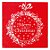 Guardanapo de Natal Vermelho 32,5X32,5cm com 20 Folhas - Imagem 1