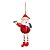 Papai Noel com Presente Nó Guizo Vermelho e Branco - Imagem 1