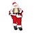 Boneco de Papai Noel Sentado Sanfona com Som e Movimento 3 Pilas AA de 25cm - Imagem 1
