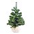 Árvore de Natal Pequena - Pinheiro Base Juta Verde e Natural - Imagem 2