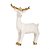 Rena de Natal Decorativa Ouro e Branco 18cm - Imagem 2