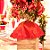 Saia Quadrados Vermelho 100 cm (Saias e Acessórios) - Imagem 3