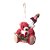Urso Sentado com Galho de Frutas Vermelho - Imagem 1