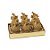 Vela Abacaxi Tealight Ouro - 6 Peças - Imagem 2