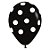 Balão Látex Impressão 360 Fashiono com Bolinhas Branco 12" / 30cm - 12 Un - Imagem 2