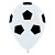 Balão Látex Impressão 360 Fashion Bola de Futebol 12" / 30cm - 12 Un - Imagem 1