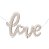 Balão Metalizado Love Script Prata 47'' / 119cm - Imagem 1