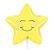 Balão Metalizado Holográfico Chubby Star Amarelo 26'' / 66cm - Imagem 2