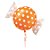 Balão Metalizado Candy Pão Laranja 18" / 45cm - Imagem 1