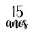 Lettering Transfer para Balão 15 Anos Preto Parabéns 22X18 cm - Imagem 2