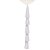 Adereço para Balão Franja Tassel Papel Branco 25X35 cm - Imagem 1