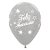 Balão Látex Impressão 360 Satin Feliz Aniversário Brilho Prata 12" / 30cm - 50 Un - Imagem 2