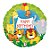 Balão Metalizado Redondo Happy Birthday Animais Da Floresta 9'' / 22cm - Imagem 2
