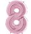 Balão Metalizado Número 8 Pink Pastel 40'' / 101cm - Imagem 1