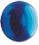 Balão Metalizado Redondo Esfera Azul 20'' / 50cm - Imagem 1