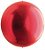 Balão Metalizado Redondo Esfera Vermelho 20'' / 50cm - Imagem 1