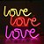 Silhueta de Led Love Rosa 36,5x2x13,5 - Imagem 2