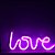 Silhueta de Led Love Rosa 36,5x2x13,5 - Imagem 1