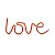 Silhueta de Led Love Vermelho 36,5x2x13,5 - Imagem 1