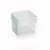 Caixa Aramada Quadrada Branca 5 x 5 cm- 1 Unidade - Imagem 1