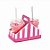 Suporte Copinho para Doces Listras Pink Prata - 8 Un - Imagem 1