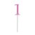 Topo de Bolo Espeto Número 1 Rosa - Imagem 1