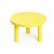 Banquinho de Madeira Amarelo 18x18x10 - Imagem 1