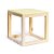 Cubo Vazado de Mesa Amarelo Claro 15x15x15,5 - Imagem 1